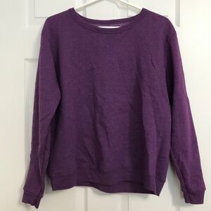 Hanes ComfortBlend Soft Sweats EcoSmart Crew Neck Sweatshirt M Eggplant Purple